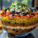 7 layer taco salad recipe picture