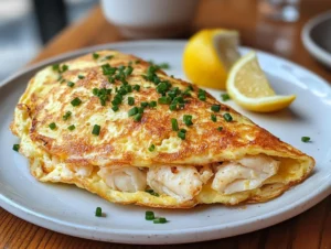 Crab omelette recipe picture