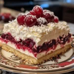 cherries in the snow recipe in plate