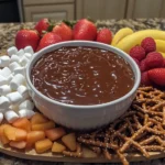easy chocolate caramel fondue recipe picture