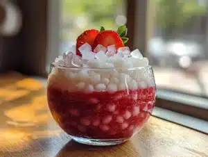strawberry sago recipe picture