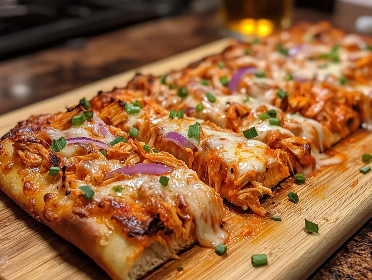 buffalo chicken flatbread recipe picture