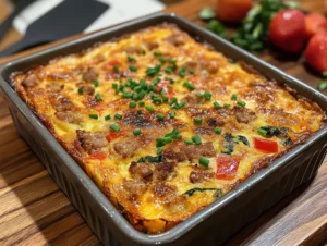 Eggless Breakfast Casserole recipe picture