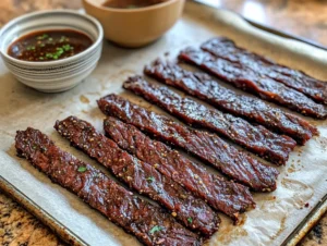 Ground Venison Jerky Recipe picture in kitchen
