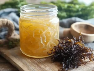 Sea moss gel recipe in a jar picture