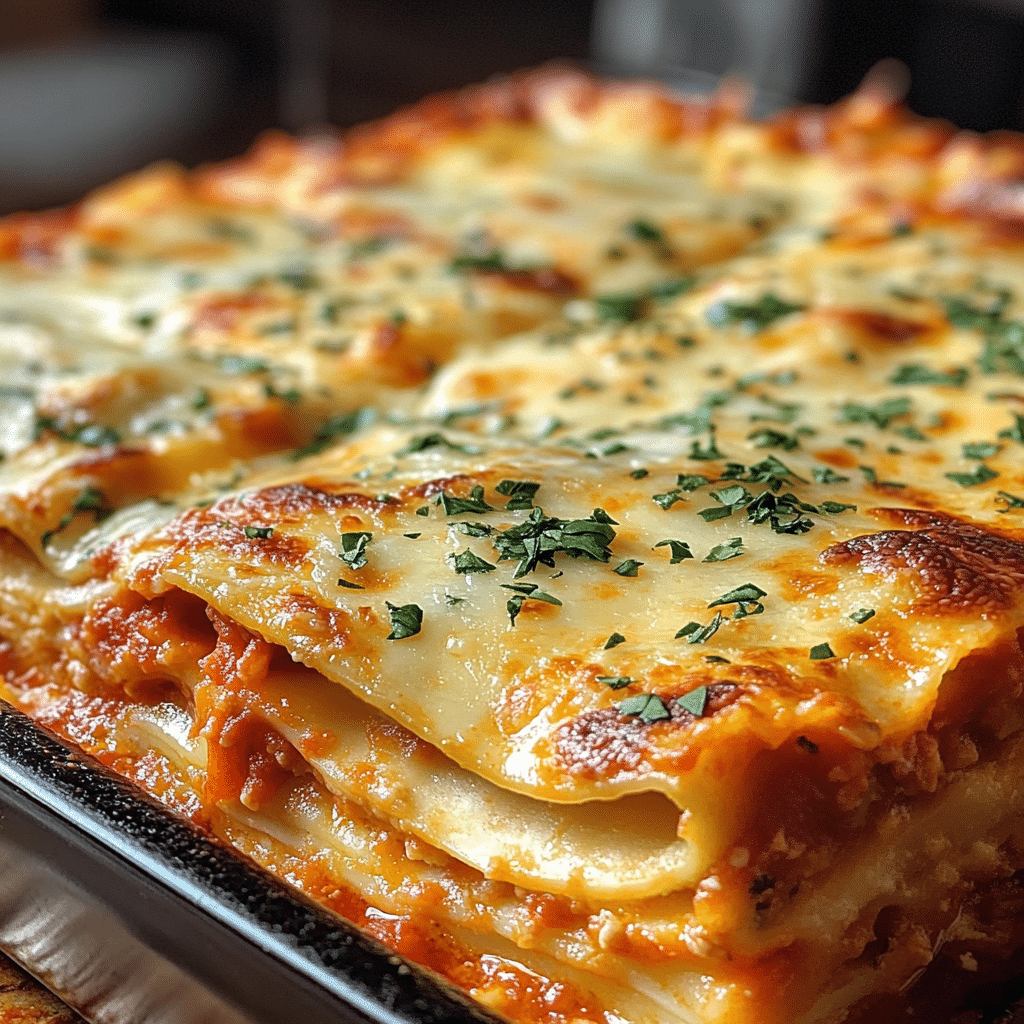 Homemade Cheese Lasagna Delight