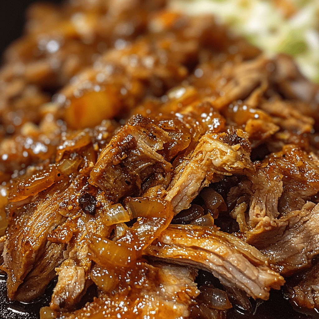Savory Slow-Cooked Pulled Pork with Tangy Barbecue Sauce