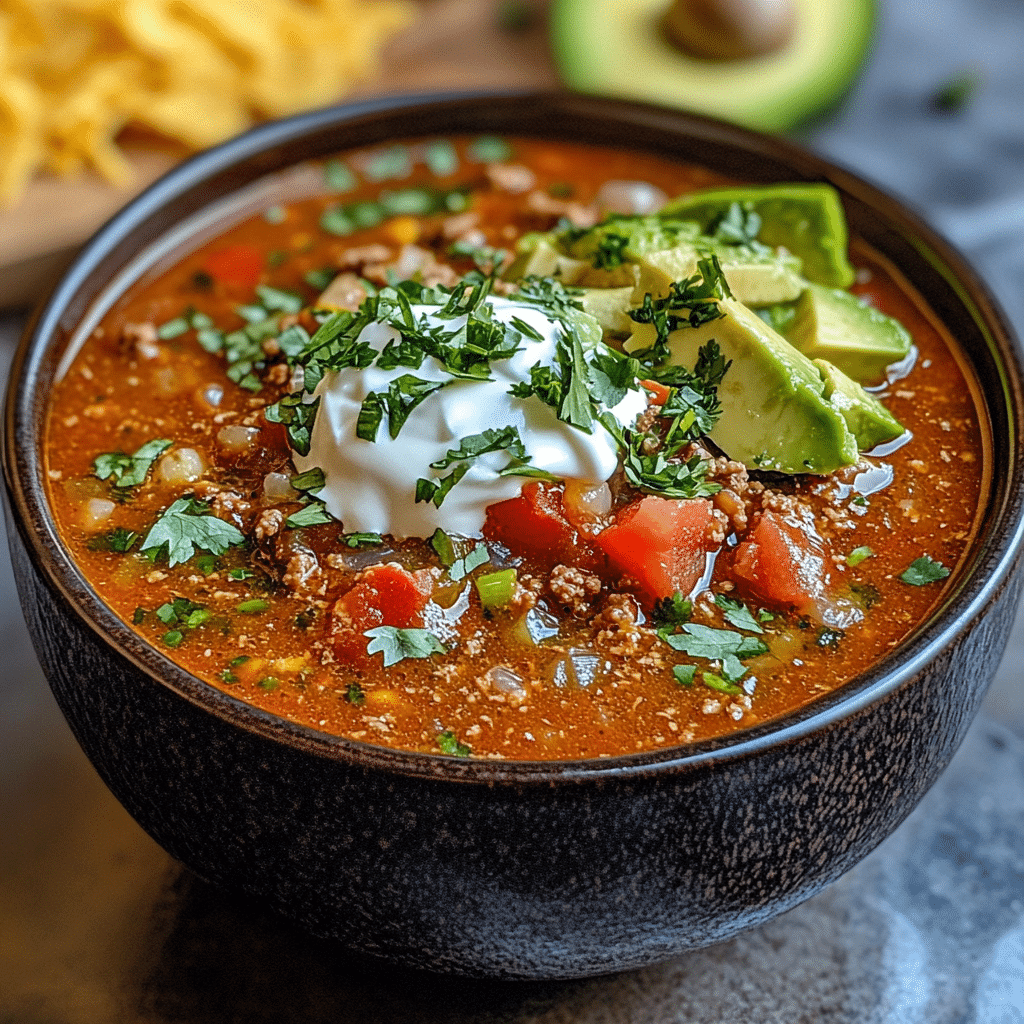 Keto Taco Soup