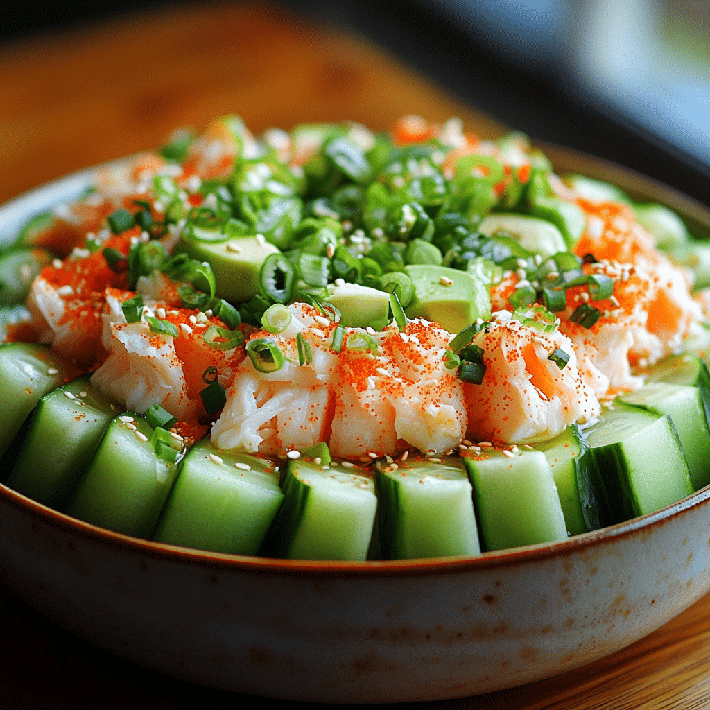 California Roll Cucumber Salad
