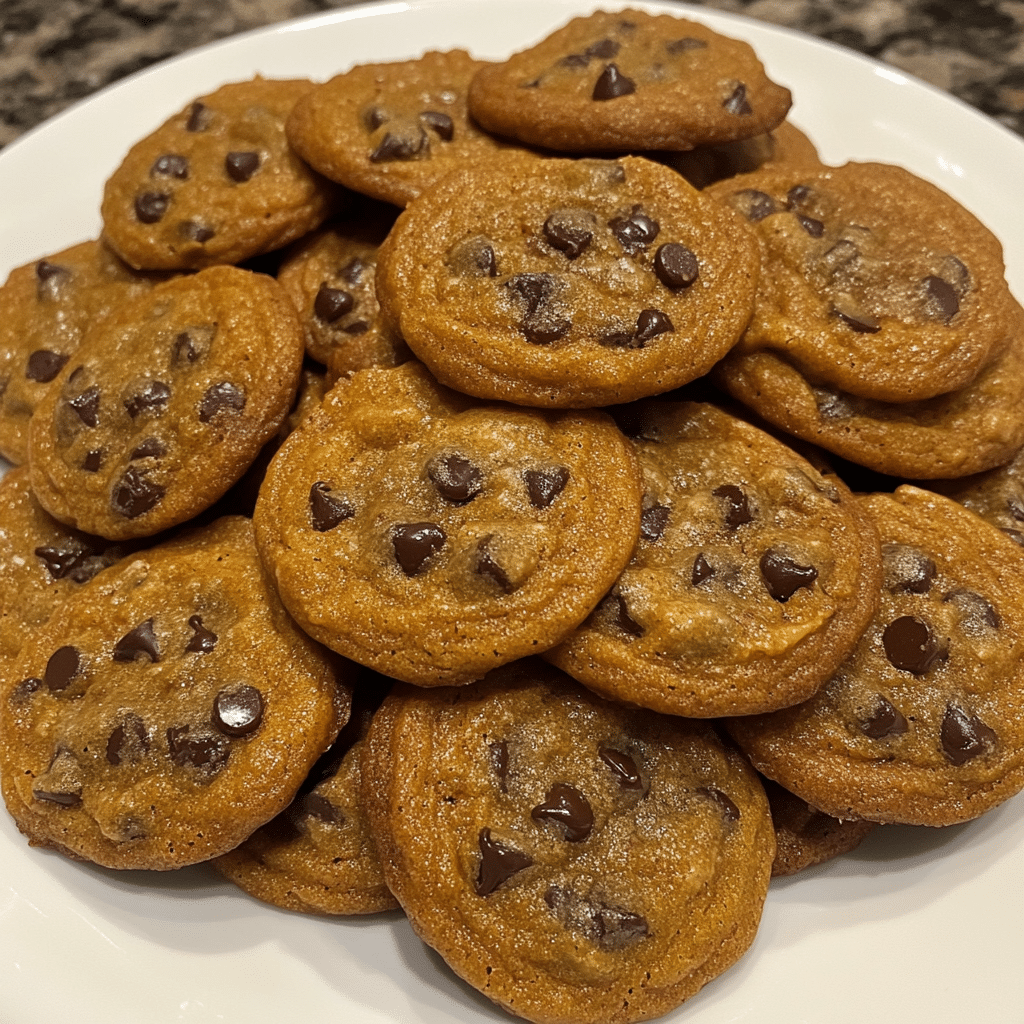 Warm Pumpkin Chocolate Chip Cookies