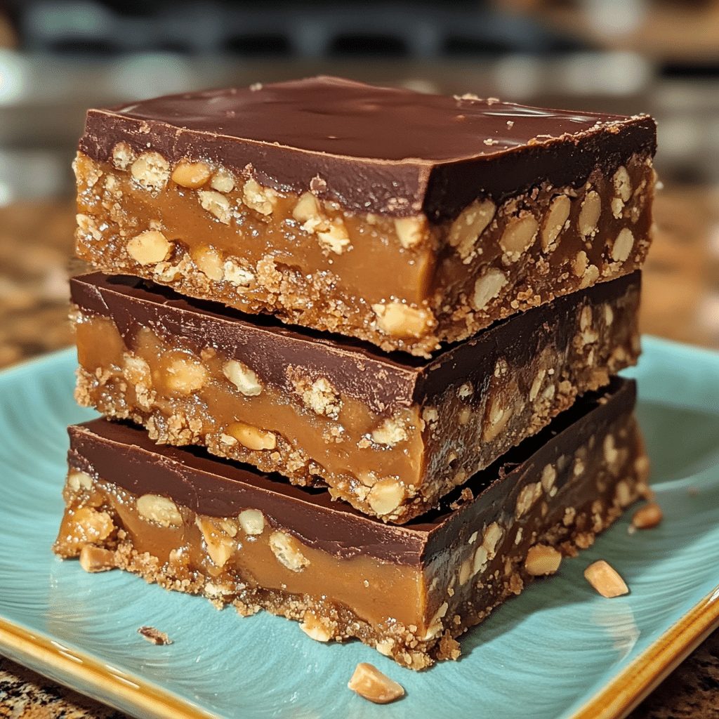 Decadent No-Bake Healthy Snickers
