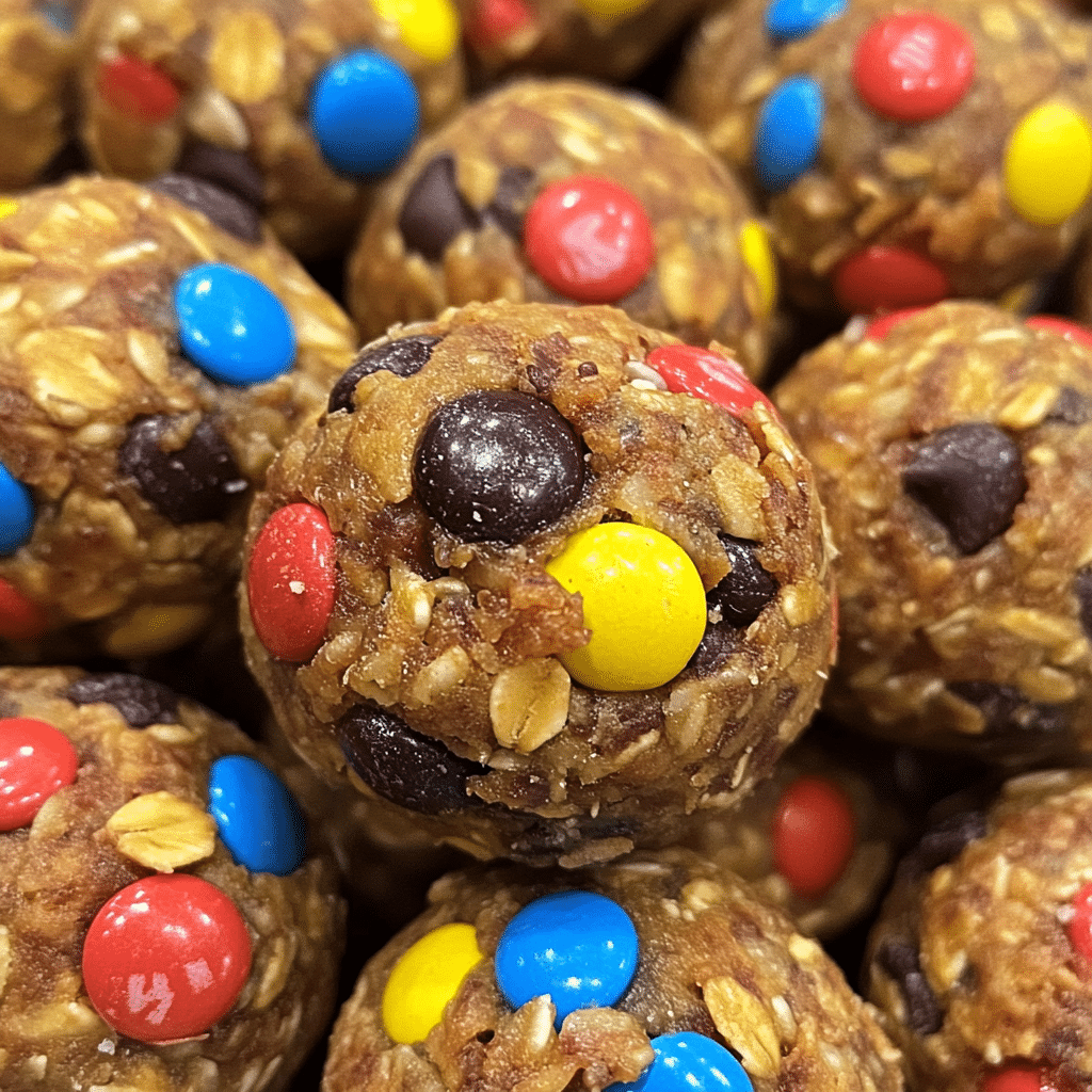 Chewy Monster Cookie Protein Balls