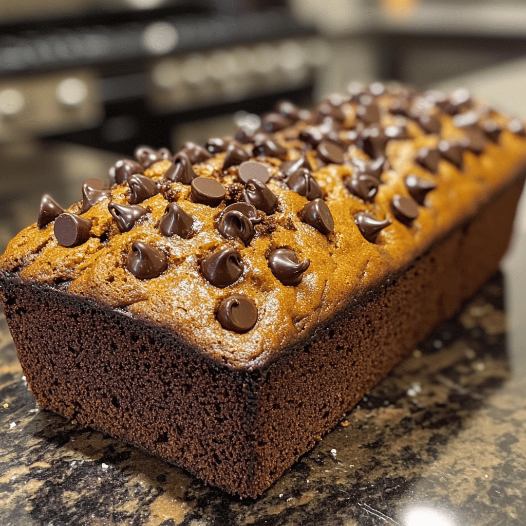 Pumpkin Bread with Chocolate Chips