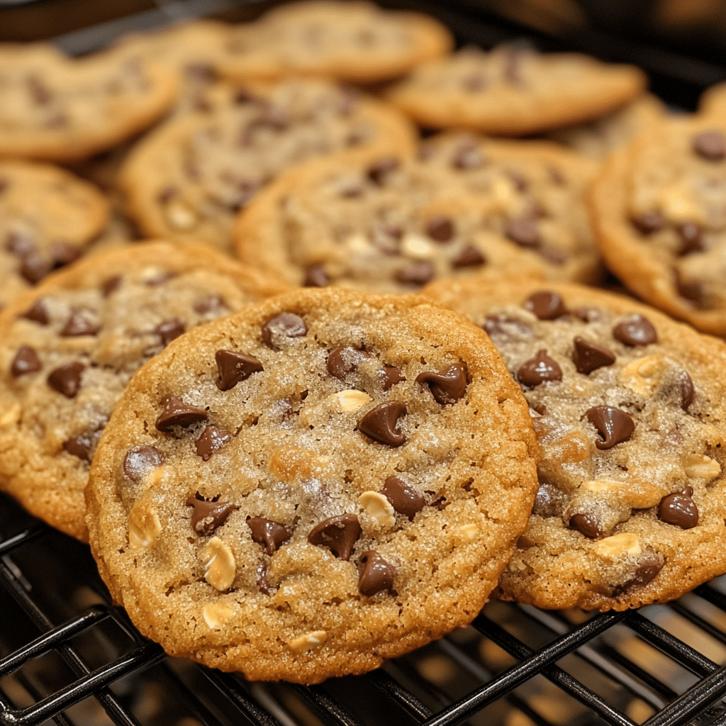 Warm Oatmeal Chocolate Chip Cookies