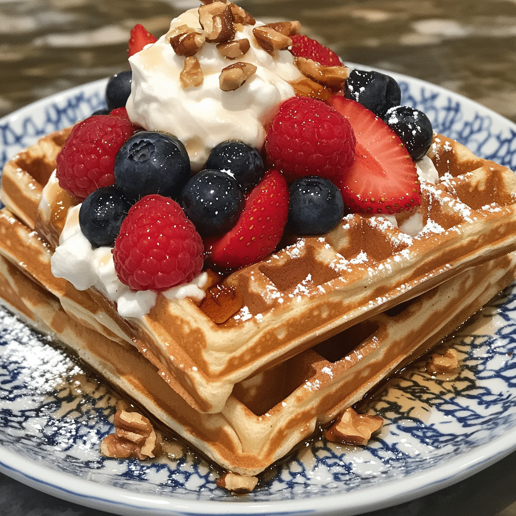 Fluffy Protein Waffles