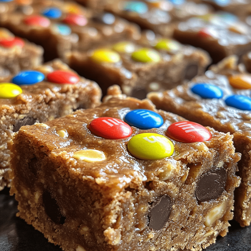 No-Bake Monster Cookie Bars