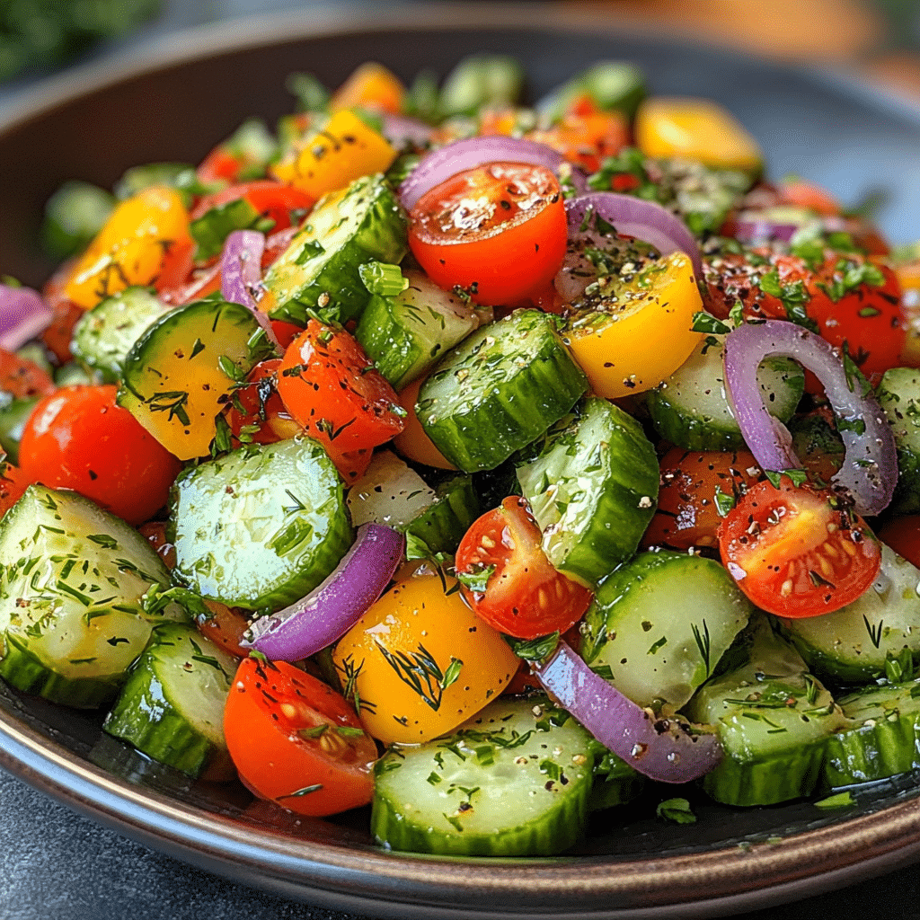 Tangy Cucumber Salad Bliss