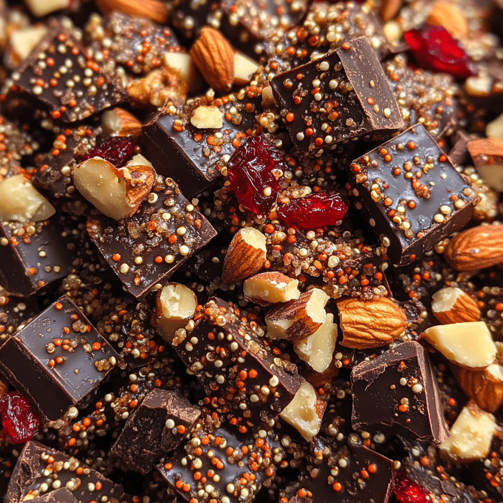 Quick No-Bake Chocolate Quinoa Clusters