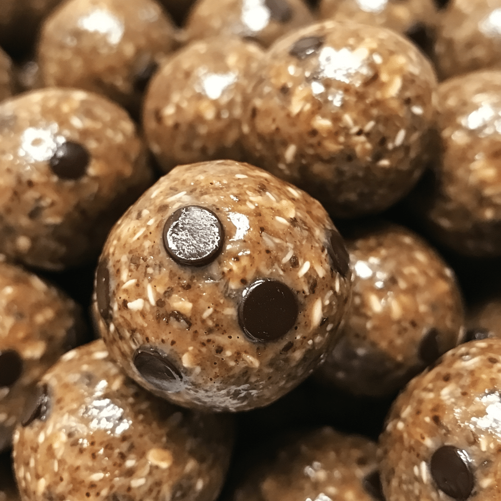 Nutty Chocolate Chip Peanut Butter Protein Balls