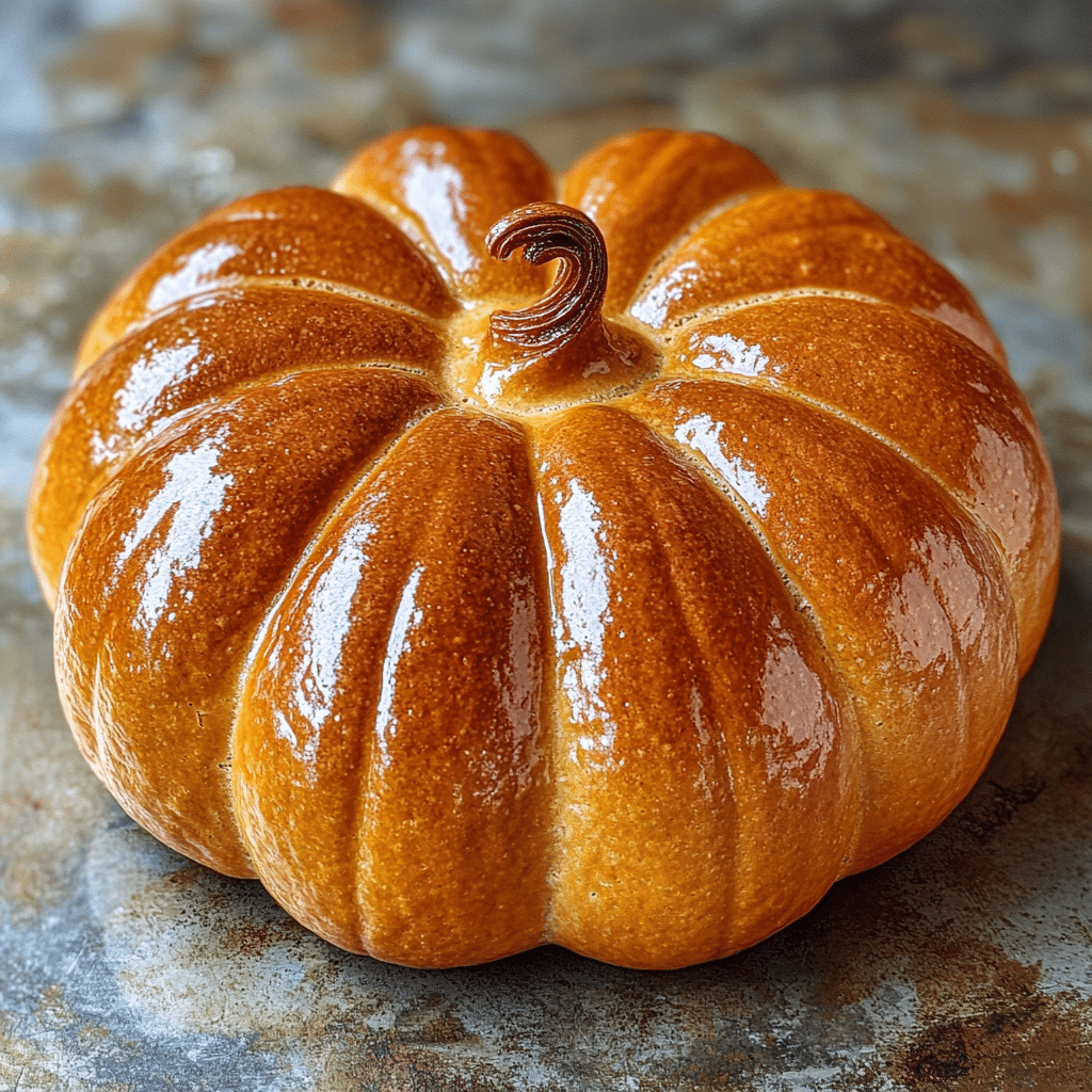 Pumpkin-Shaped Bread