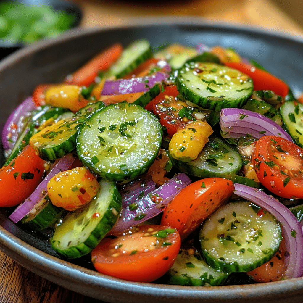Cucumber Onion Salad