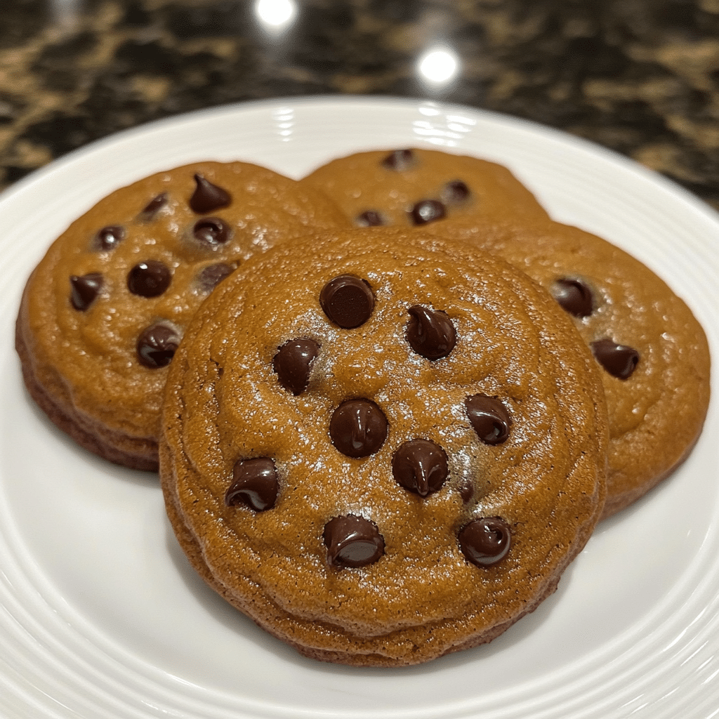 Soft Pumpkin Chocolate Chip Cookies