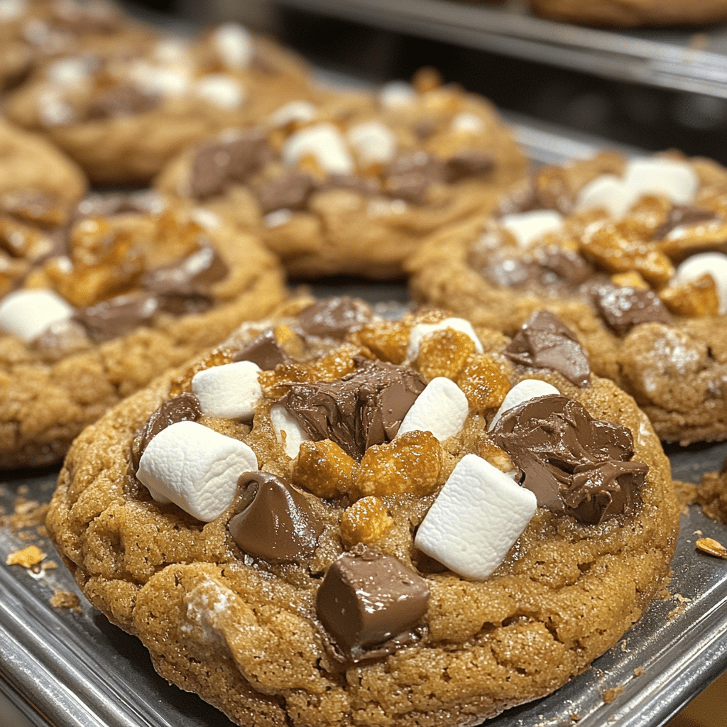 Quick Pumpkin S'mores Cookies