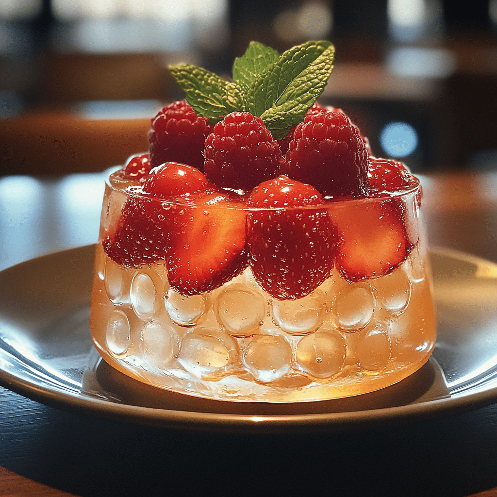 Jellied Champagne Dessert