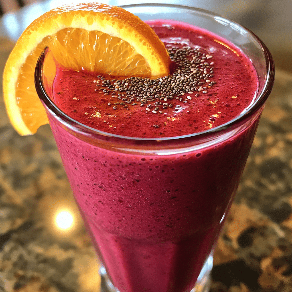 Vibrant Beet Carrot Orange Smoothie