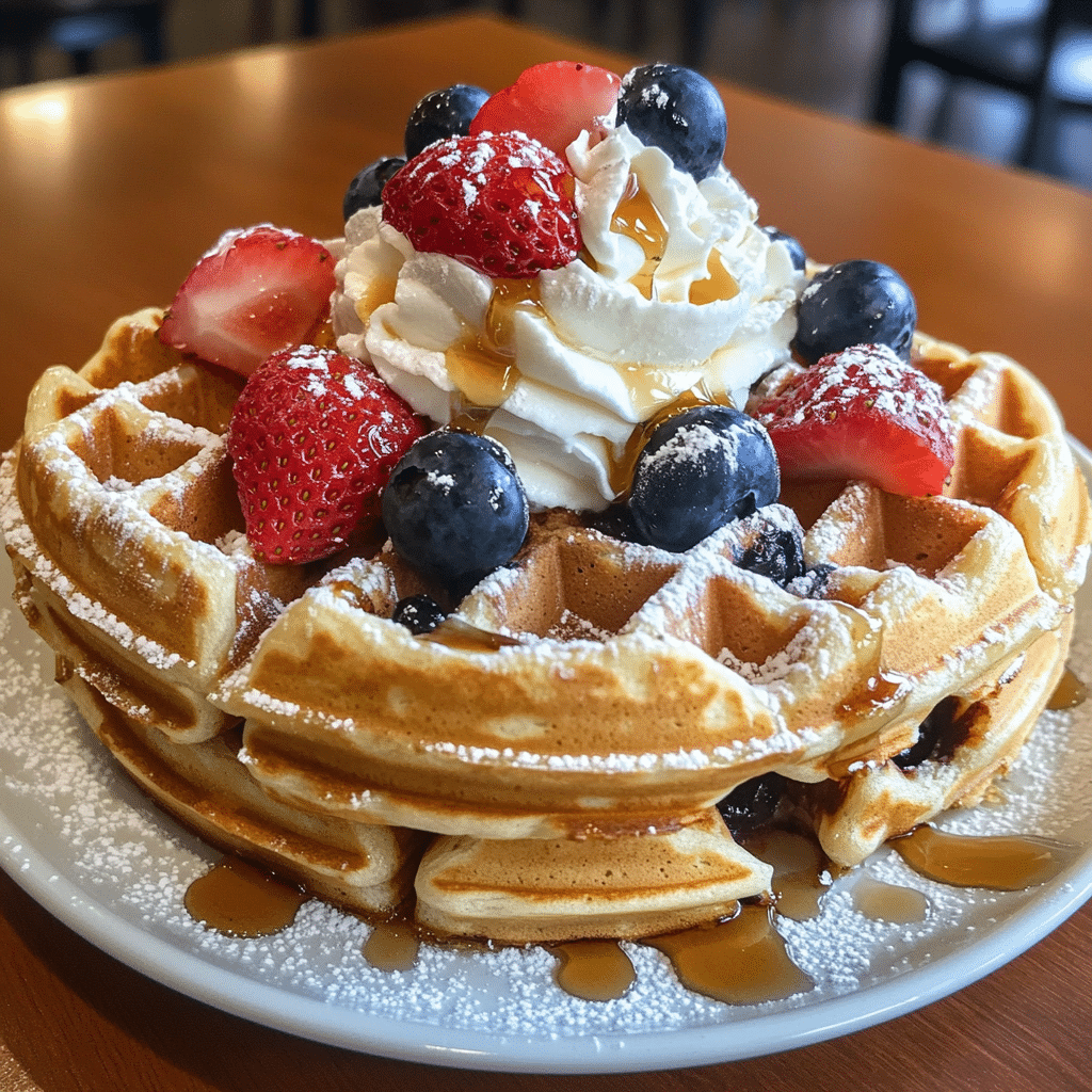 Homemade Waffles with Buttermilk Twist