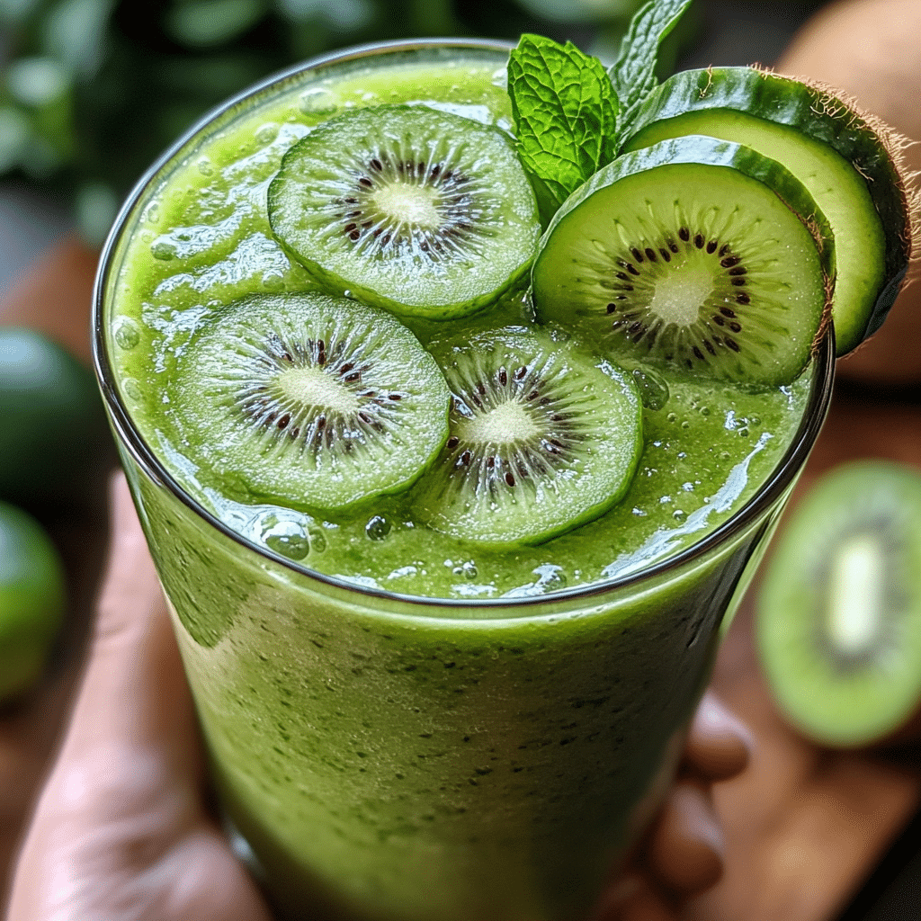 Cucumber Kiwi Lime Smoothie
