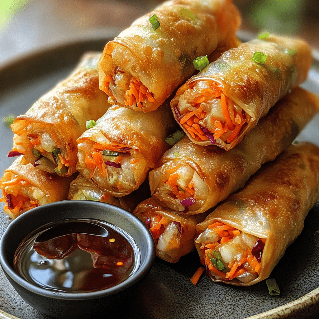 Crispy Air Fryer Veggie Spring Rolls