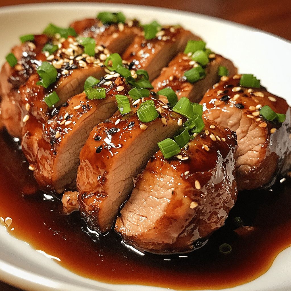 Slow Cooker Teriyaki Pork Tenderloin