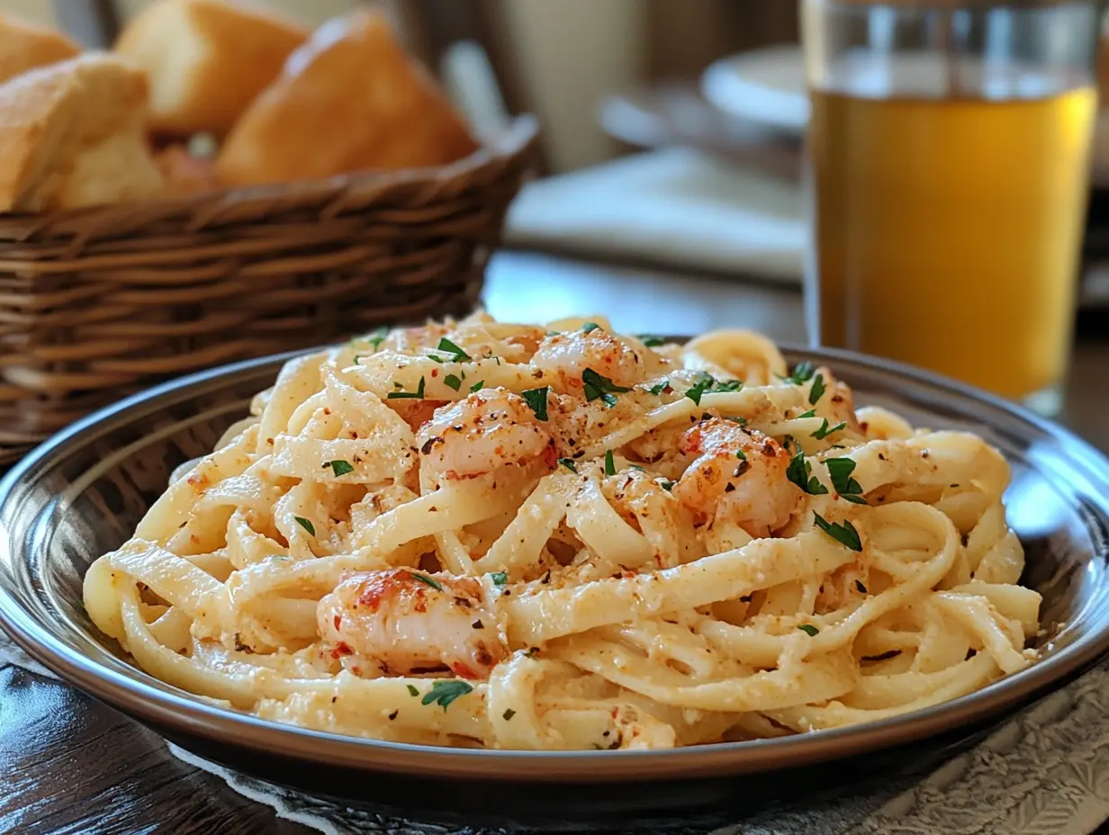 Crawfish Fettuccine Recipe