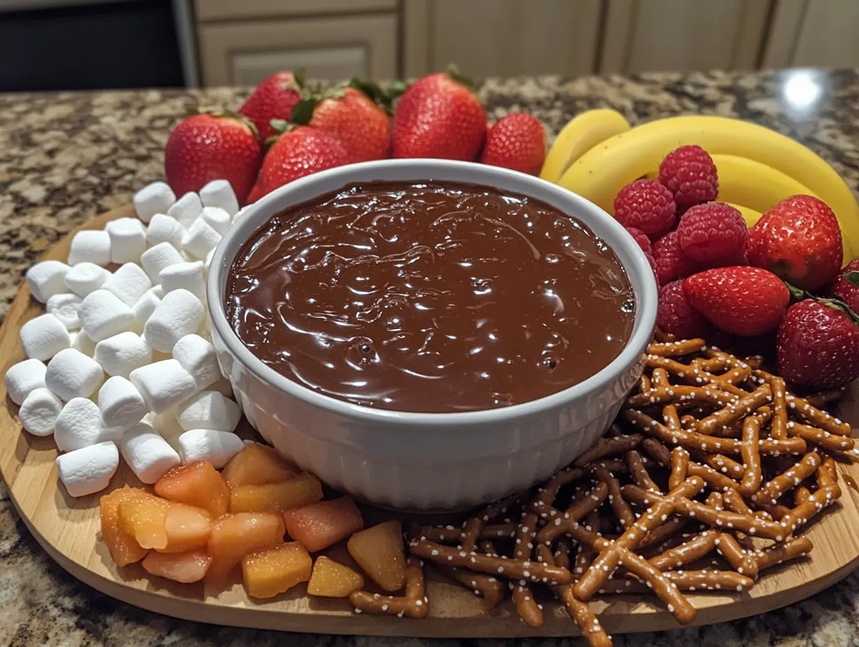 easy chocolate caramel fondue recipe