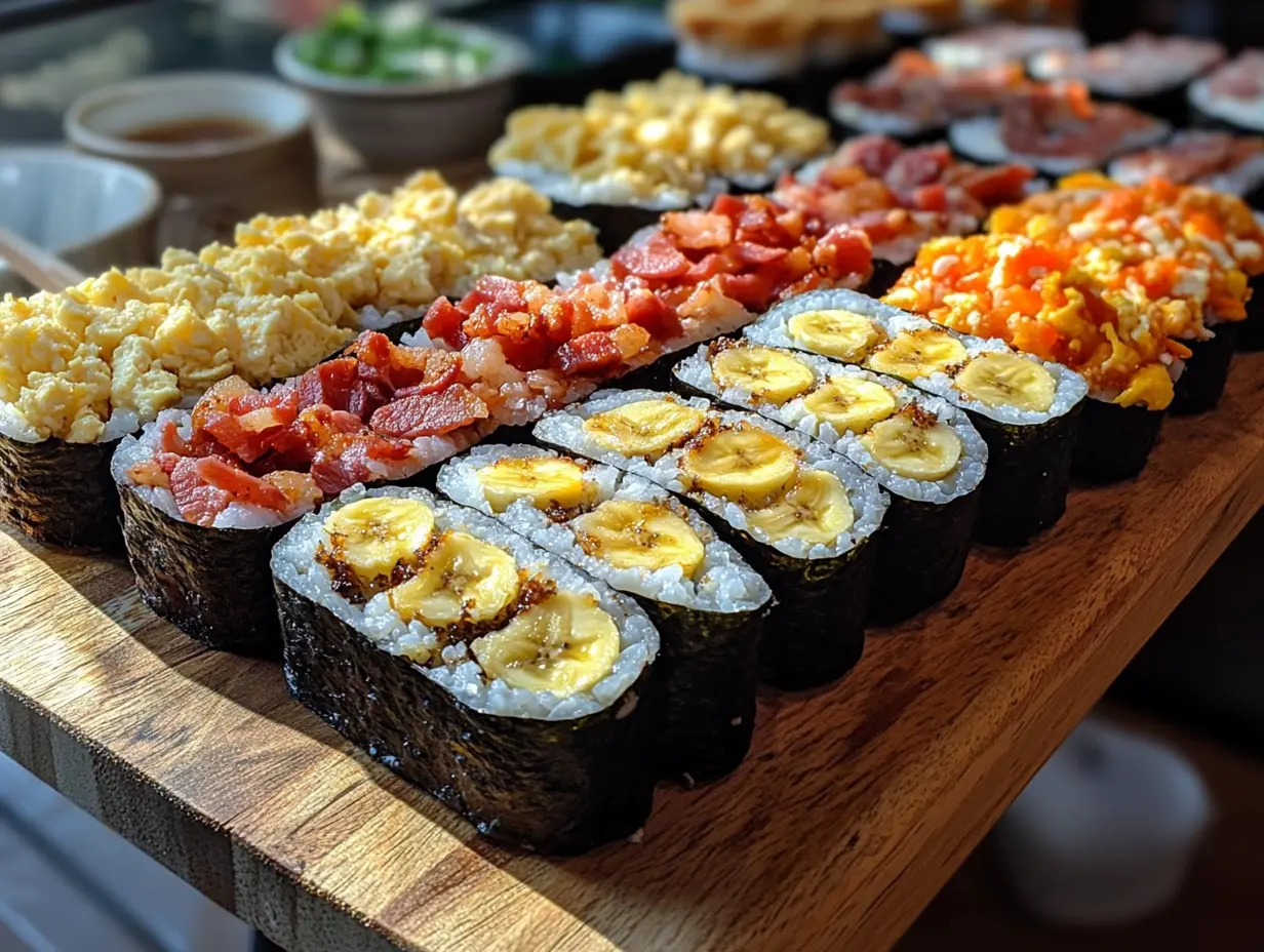 Breakfast sushi