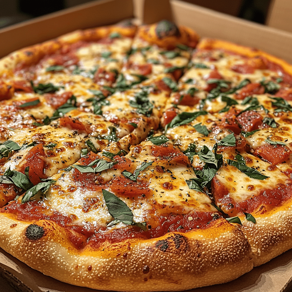 Authentic Italian Pizza with Truffle Oil & Fresh Herbs