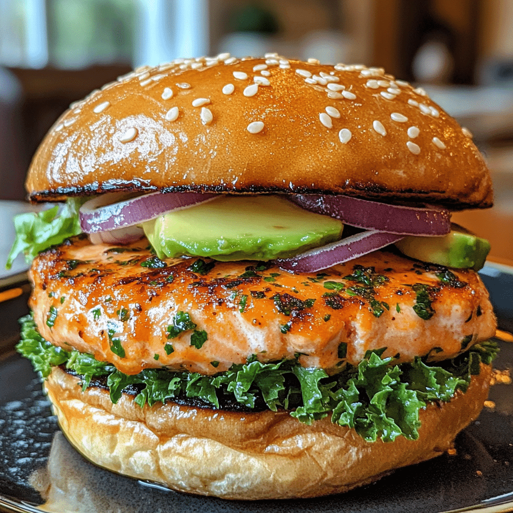 Homemade Salmon Burger