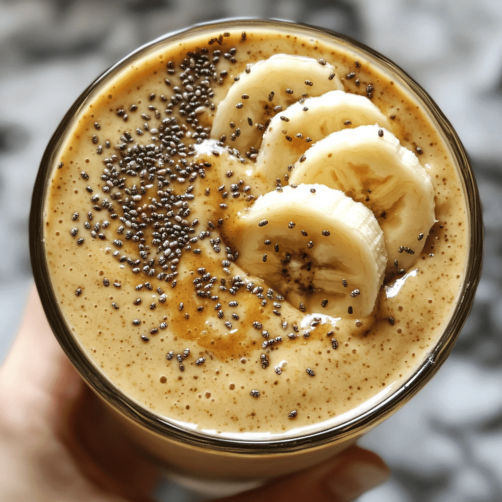Creamy Peanut Butter Banana Protein Smoothie Delight
